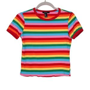 Rainbow Striped Tee✨